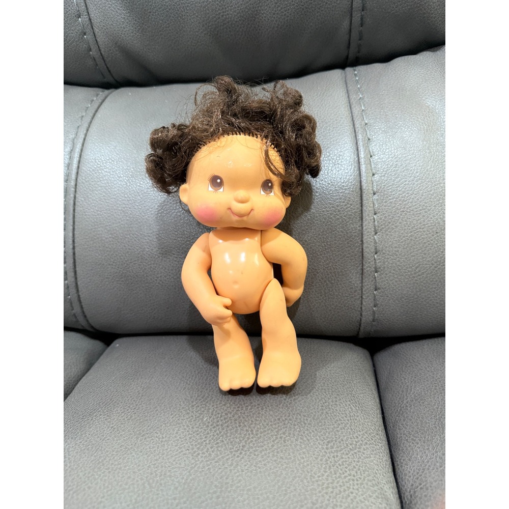 Vintage 1985 Hallmark Cards Inc‎ Brunette Vinyl Doll Small Poseable Retro Toy